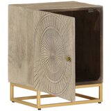 Maison Chic Nočna omarica - Nočna miza 40x30x50 cm trden mangov les in železo, (21689882) | Shoptok.si