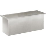  Vrtna posuda za sadnju s LED svjetlom Srebrna 30 x 80 x 30 cm | shoptok.hr