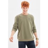 Trendyol Khaki Men Regular Fit Crew Neck Printed Sweatshirt | shoptok.hr