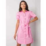 Fashion Hunters Pink shirt dress Cene