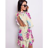 DStreet Dress DE FLOR yellow EY0752 | shoptok.hr