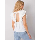 Fashion Hunters OCH BELLA White blouse with a neckline on the back Cene