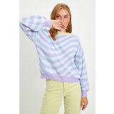 Trendyol Lilac Jacquard Knitwear Sweater Cene