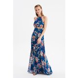 Trendyol Petrol Waist Detaljna večernja haljina &amp; Maturska haljina plava | siva | ePonuda.com