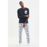 Trendyol Multicolored Men's Regular Fit Printed Pajamas Set Cene
