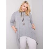 Fashion Hunters Gray loose blouse cene