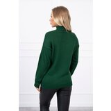 Kesi Džemper s visokim izrezom zelena zelena Cene