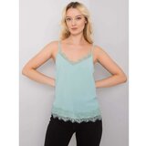 Fashion Hunters Mint top with lace Cene