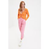 Trendyol Orange Crop Back Detailed Knitwear Cardigan Cene