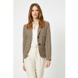 Koton Women's Claret Red Desire Sabanci for Cotton Jacket | shoptok.hr