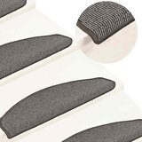  Prostirke za stepenice 15 kom 65x21x4 cm sive poluokrugle velike | shoptok.hr