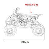Quad na benzin DESERT STORM LIFT Combustion 125cc - modra | Shoptok.si