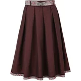 MARJO Suknja 'GY-8-Gisele' sivkasto ljubičasta (mauve) / prljavo roza / boja vina / crna