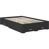  Konstrukcija postelje Črna 135 x 190 cm Konstruiran les, (5000103767) | Shoptok.si
