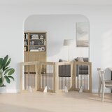  Vrata za pse s postoljem 4 pcs Hrast sonoma 80 x 100 cm | Shoptok.si