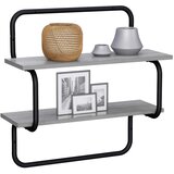  Zidna polica na 2 razine Siva Sonoma 80 x 24 5 x 61 cm - Siva Sonoma 80 cm 2 razine | shoptok.hr