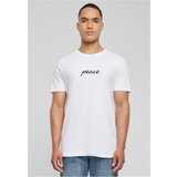 Mister Tee Men's T-shirt Peace Wording EMB white Cene