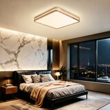 Brilagi LED prigušiva svetiljka MOLINA SQUARE LED/80W/230V hrast 60x60 cm + daljinski upravljač | Eponuda.com