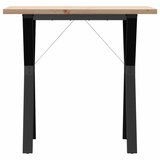  Blagovaonski stol Y-oblika 80x50x75,5 cm od borovine i čelik | shoptok.hr