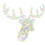 vidaXL Jelenja glava barvito 60 cm Akril | Shoptok.si