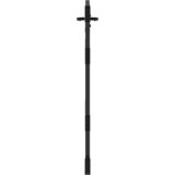 vidaXL Vrtna vrata Črna 105 x 125 cm Jeklo s prašnim premazom | Shoptok.si