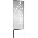  Privatnost u vrtu Cvjetni Srebrno 50 x 140 cm Pocinčani čelik | shoptok.hr
