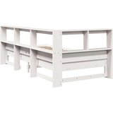  Krevet s regalom za knjige bez madraca bijeli 75x190cm borovina | shoptok.hr