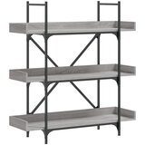  The living store knjižna omara 3-nadstropna siva sonoma 100x33x108,5 cm in. les - knjižna omara, (21502984) | Shoptok.si