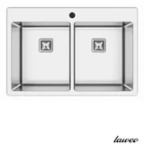 podgradna sudopera AS 390 inox 9x9cm 75x50,5cm