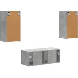 Set TV komoda Zidne 6 pcs Betonski sivi Konstruirano drvo | Eponuda.com