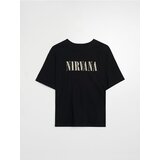 Sinsay Pamučna majica s printom na leđima Nirvana | shoptok.hr