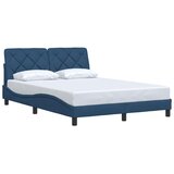  Okvir za krevet bez madraca plavi 140 x 190 cm od tkanine | shoptok.hr
