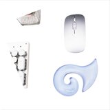 INF Ergonomsko prozorno silikonsko držalo za miško za udobje in podporo Blue, (5000071676) | Shoptok.si
