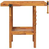  Radni stol sa škripcima 92 x 48 x 83 cm masivno drvo bagrema | shoptok.hr