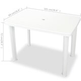 Vrtni stol od plastike bijeli 101 x 68 x 72 cm | Eponuda.ba