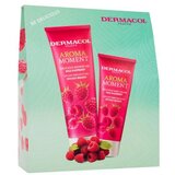 Dermacol Aroma Moment Wild Raspberry set: gel za prhanje Wild Raspberry 250 ml + krema za roke Wild Raspberry 100 ml unisex Cene