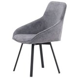 Venture Home Rosie blagovaonska stolica s rukohvatima, siva, set od 2 | shoptok.hr