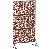  Zaslon za privatnost 100 x 50 x 180 cm Otporni čelik Rđa | shoptok.hr