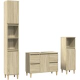  3-dijelni set kupaonskog namještaja boja hrasta sonome drveni | shoptok.hr