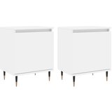 Maison Chic Dvo delni komplet Nočne omarice - Nočne mize bela 40x30x50 cm inženirski les, (21690438) | Shoptok.si