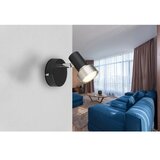 Globo 57917-1N - zidno spot svetlo mason 1xGU10/25W/230V crna/srebrna | Eponuda.com