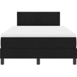  Krevet s opruga kutije s LED trakama Crna 120 x 200 cm tkanina | Shoptok.si
