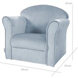 Roba Svetlo moder žameten otroški fotelj Lil Sofa – Cene