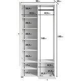 MID.YOU Predsoba Dino, Črna Mat | Shoptok.si