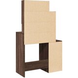 vidaXL Toaletni stolić s ormarićem smeđa boja hrasta 80x35x132 cm | shoptok.hr