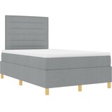  s opruga kutije Svijetlo siva 120 x 200 cm tkanina | shoptok.hr