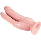 Dr Skin Dvostruki dildo Dr. Skin, 22 cm, boja kože | shoptok.hr