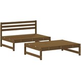  2-dijelna vrtna garnitura s jastucima boja meda masivno drvo | shoptok.hr