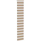 Zebra zavjesa Pješčano smeđa 45x200 cm Širina tkanine 40,9 cm Poliester | shoptok.hr