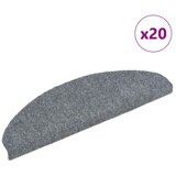  Prostirke za stepenice, samoljepljive, 20 kom., 65x21x4 cm, svijetlo sive, poluokrugle, velike | shoptok.hr